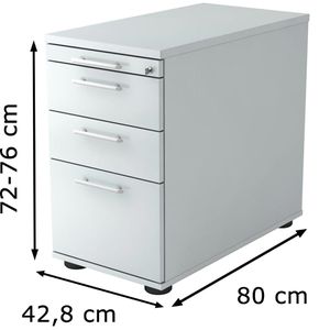 Produktbild für Standcontainer Hammerbacher N-Serie, lichtgrau