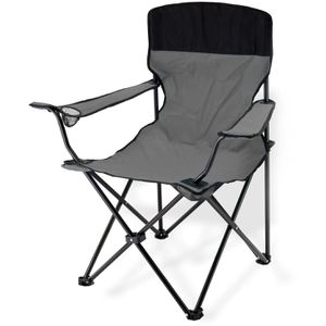 Campingstuhl DEMA 94052, grau, bis 100 kg