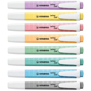 Textmarker Stabilo swing cool Pastel, 8 Stück