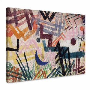 AS-Creation Wandbild Abstrakte Formen, 70 x 50 cm, Leinwand, Querformat, farbig, abstrakte Kunst