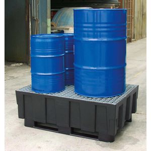 Produktbild für Auffangwanne CEMO 250/2 mit 2 Kufen, 8283, aus Polyethylen