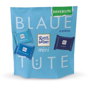 Minischokolade Ritter-Sport Mini Blaue Tüte