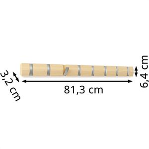 Produktbild für Kleiderhaken Umbra Flip 8, 318858-390, aus Holz, klappbar