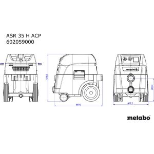 Produktbild für Nass-Trockensauger Metabo Allessauger ASR 35 H ACP