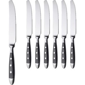 Produktbild für Tafelmesser Gräwe Nürnberg, geschmiedet, Wellenschliff, 21 cm