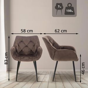 Produktbild für Esszimmerstuhl CLP Tanna, 316862