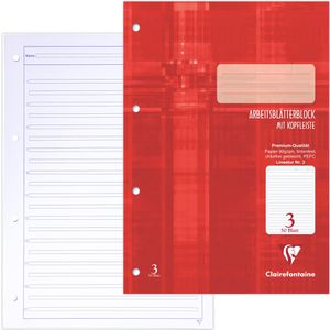 Arbeitsblock Clairefontaine 82603C, A4, liniert