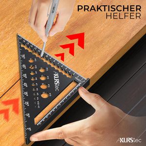 Produktbild für Winkeldreieck KLRStec 5224399, aus Aluminium, Set