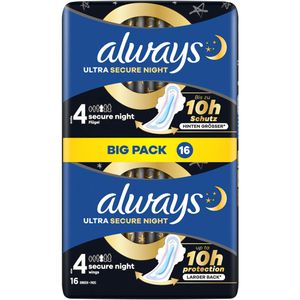 Damenbinden always Ultra Secure Night, Größe 4