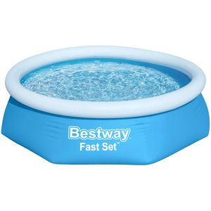 Produktbild für Aufstellpool Bestway 57448 Fast Set blau, rund