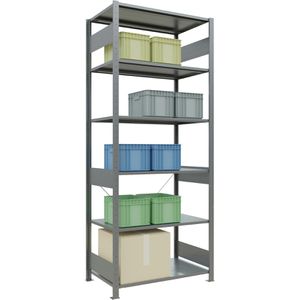 Produktbild für Schwerlastregal Schulte 12761, 6 Metallböden