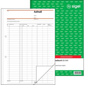 Produktbild für Aufmaßbuch Sigel SD069, A4