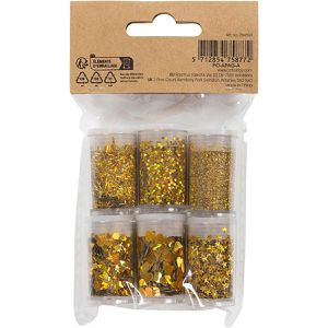 Produktbild für Glitzer Creativ-Company 284693 Bio Sparkles &amp; Pailletten, gold