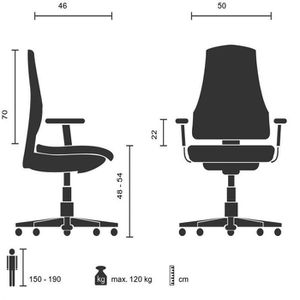 Produktbild für Bürostuhl hJh-OFFICE PURE NET, 621900