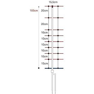 Produktbild für Weidezaunnetz Horizont horinetz high energy 14594, Schafnetz