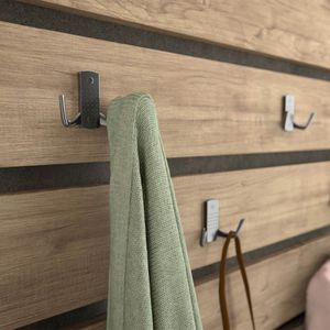 Produktbild für Garderobenhaken SO-TECH Jasmin, 108866, chrom dunkel