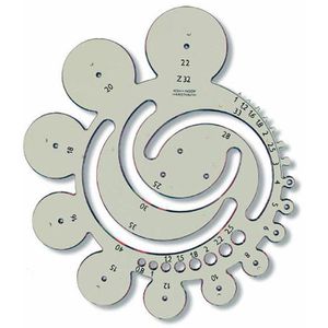 Schablone Koh-I-Noor K749002, Radiusschablone