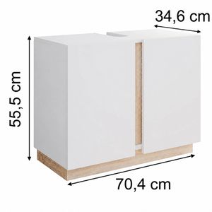 Produktbild für Waschbeckenunterschrank Vicco Gloria, stehend