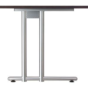 Produktbild für Schreibtisch Hammerbacher N-Serie, lichtgrau / silber