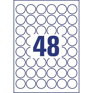 Produktbild für Folienetiketten Zweckform L4716REV-20, weiß matt