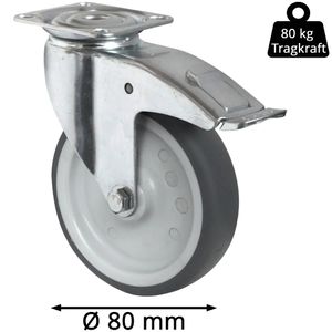 Produktbild für Apparaterolle CASCOO Serie P2T2, mit Anschraubplatte