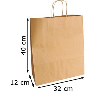 Produktbild für Papiertüten Papstar 88412, braun