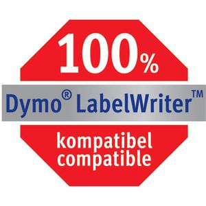 Produktbild für Dymo-Etiketten Zweckform für Dymo 1976411, weiß
