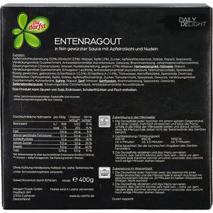 Produktbild für Fertiggericht Du-darfst Daily Delight Entenragout