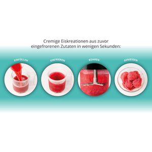 Produktbild für Eismaschine Unold Cream Dream, 48805, für 3x 500 ml