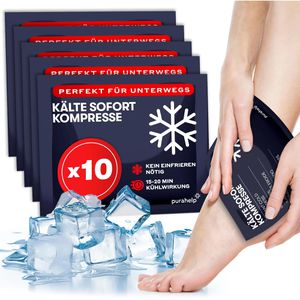 Kühlkompresse PURAHELP Kühlpads, 10 Stück