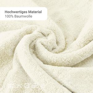 Produktbild für Handtuch NatureMark Frottier, natur-creme, 50 x 100 cm