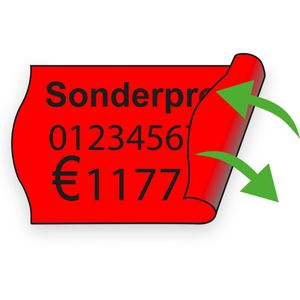 Produktbild für Preisetiketten Contact A57101110-01, rot, 26x16 mm