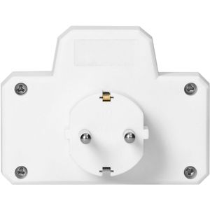 Produktbild für Steckdosenadapter Orno AE-13187(GS) weiß, mit Schalter