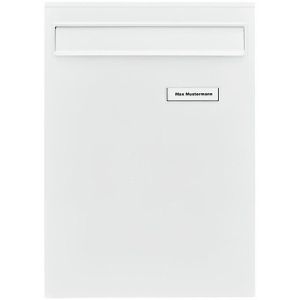 Produktbild für Briefkasten Burg-Wächter Leipzig 778 W, weiß, aus Stahl