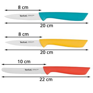 Produktbild für Messerset Tefal Colorfood K273S3 farbig