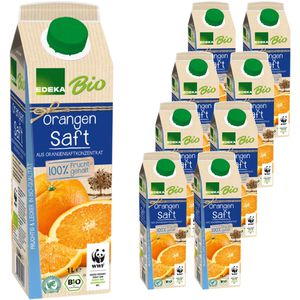 Saft Edeka Orange, ohne Zuckerzusatz, BIO