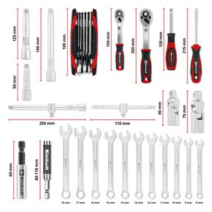 Produktbild für Werkzeugkoffer Einhell E-Case Mechanik, 370513