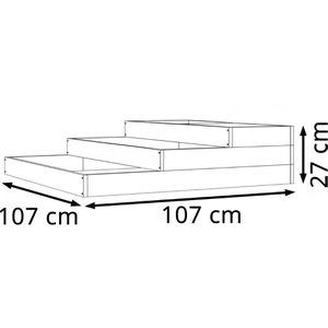 Produktbild für Hochbeet vidaXL 823914, aus Kiefernholz