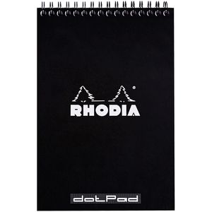 Produktbild für Notizblock Rhodia 165039C, dotpad, schwarz, A5