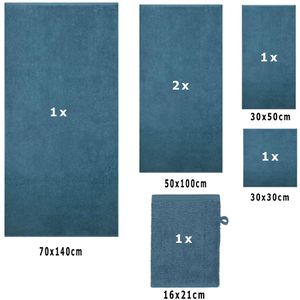 Produktbild für Handtuch Betz Berlin Set, taubenblau, 100% Baumwolle, 360 g/m²