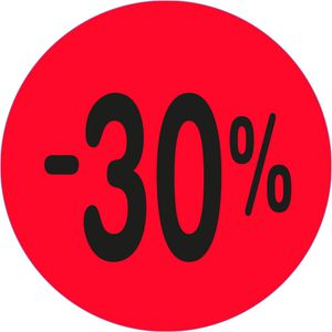 Produktbild für Preisetiketten METO Promoetikett, rot, Ø40mm