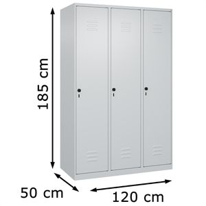Produktbild für Spind CP-Möbel Classic PLUS, lichtgrau