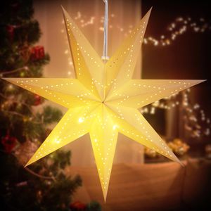 Produktbild für Weihnachtsstern CASARIA 108573, Papierstern creme