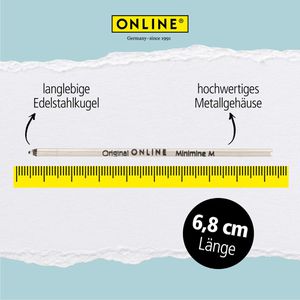 Produktbild für Kugelschreiberminen Online Minimine, 40012/3