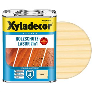 Xyladecor Holzlasur Holzschutz-Lasur 2in1, 0,75l, außen, farblos, matt