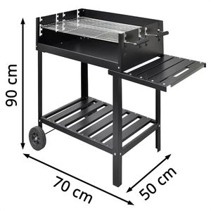 Produktbild für Holzkohlegrill vidaXL 40714, Grillwagen mit Rädern