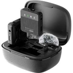 Produktbild für Mikrofon MyStudio Wireless MIC DUO, schwarz