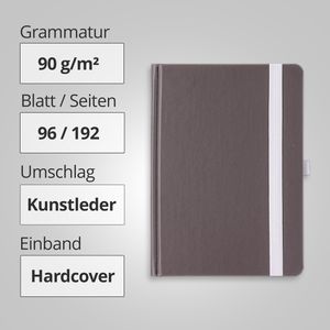 Produktbild für Notizbuch Geiger Organic-Book, recycling, Kunstleder Hardcover