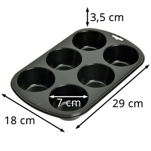 Produktbild für Backform Kaiser Inspiration, für 6 Muffins, aus Stahl