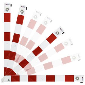 Produktbild für Absperrpfosten UvV Comfy, rot/weiß, aus Metall